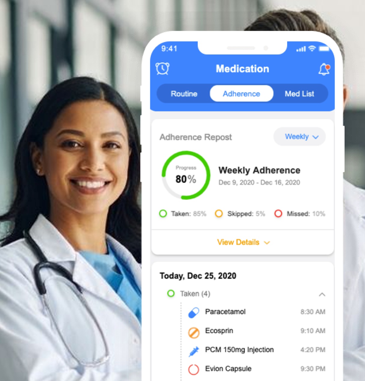 Wellpop connected healthcare platform interface