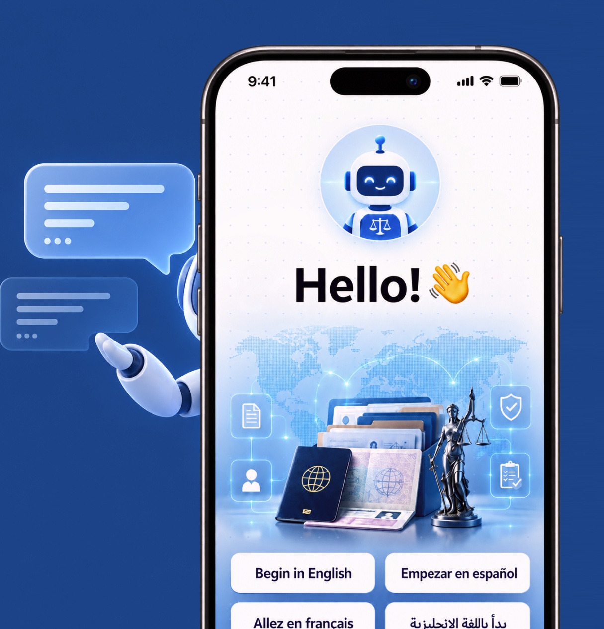 AI legal automation platform handling immigration case queries